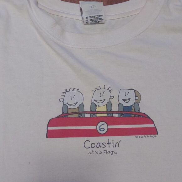 COPY - Six flags coasting tee shirt man 2004 size XLarge - Picture 2 of 5